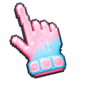 3D Cotton Candy Pixel Pointer