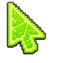 3D Lime Pixel Default