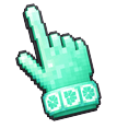 3D Mint Pixel Pointer