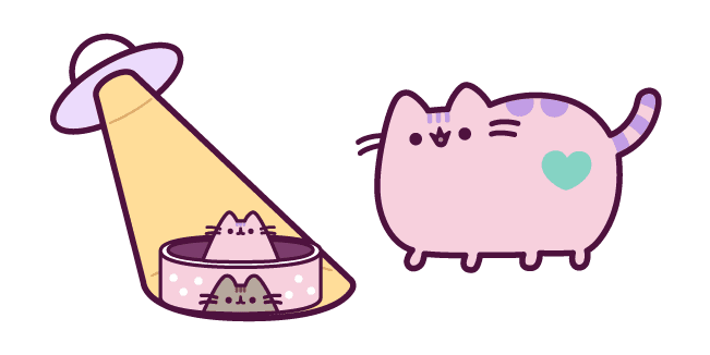 Custom Cursor Pack: Alien Pusheen - Cursor Helper