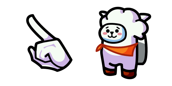 Custom Cursor Pack: Among Us BT21 RJ Character - Cursor Helper