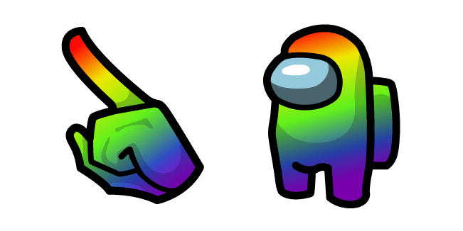 Among Us Cute Rainbow Cursor Pack
