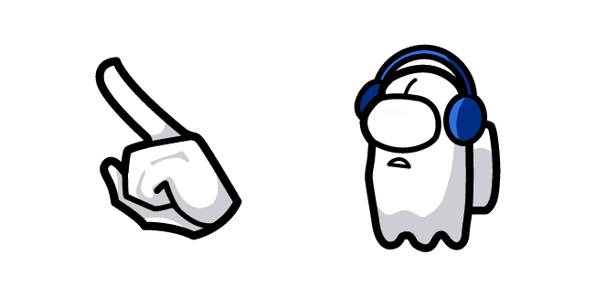 Custom Cursor Pack: Among Us Undertale Napstablook Character - Cursor ...