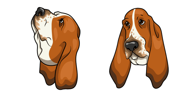 Custom Cursor Pack: Basset Hound Dog - Cursor Helper