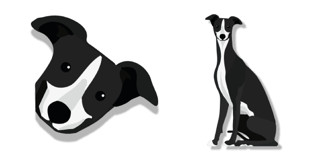 Custom Cursor Pack: Borzoi Dog - Cursor Helper