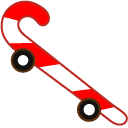 Cookie Run Skater Candy Cane Custom Cursor arrow cursor preview