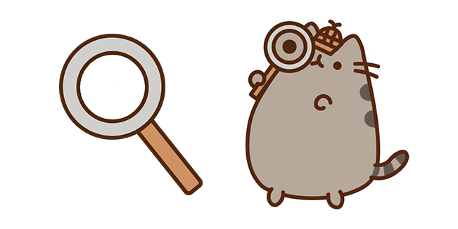 Custom Cursor Pack: Detective Pusheen - Cursor Helper