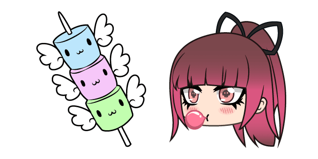 Custom Cursor Pack: Gacha Life Sweetgum and Marshmallow Dango - Cursor ...