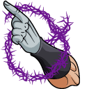 JoJo's Bizarre Adventure Old Joseph and Hermit Purple arrow cursor preview