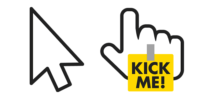 Custom Cursor Pack: Kick Me - Cursor Helper