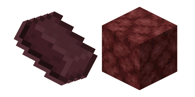 Custom Cursor Pack: Minecraft Netherrack and Nether Brick - Cursor Helper