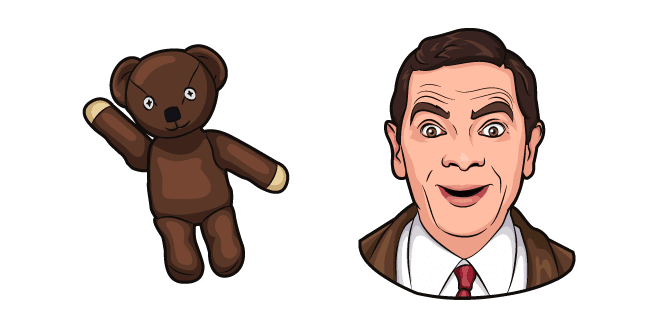 Custom Cursor Pack - Mr. Bean and Teddy Bear Collection
