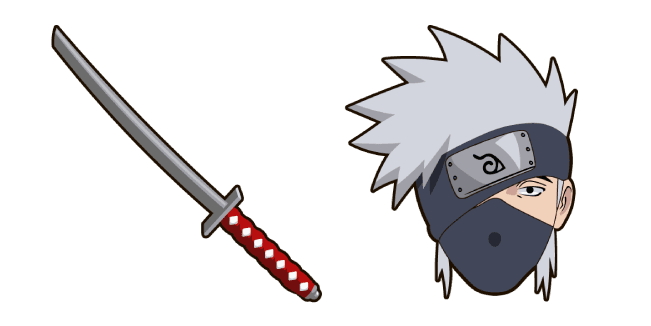 Custom Cursor Pack: Naruto Kakashi Hatake Katana - Cursor Helper