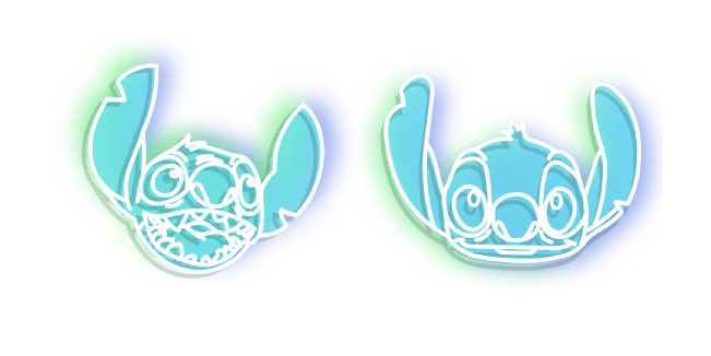 Cute Cursor Pack: Neon Galactic Adventure