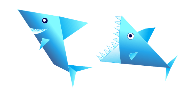 Custom Cursor Pack: Origami Sharks - Cursor Helper