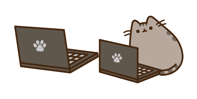 Custom Cursor Pack: Pusheen with a Laptop - Cursor Helper