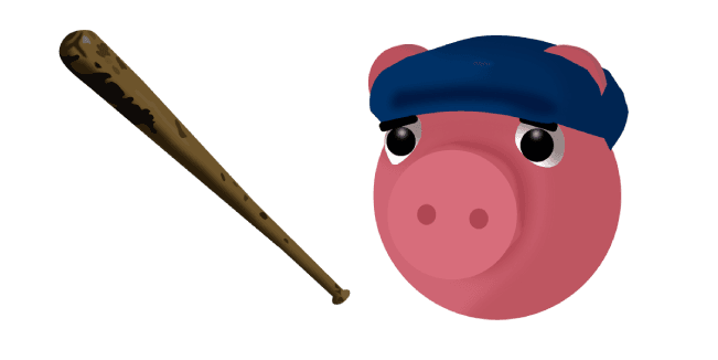 Custom Cursor Pack: Roblox Piggy Georgie Piggy and Baseball Bat ...