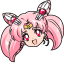 Cute Cursor Pack - Sailor Chibi Moon & Pink Moon Rod hand cursor preview