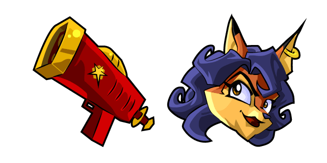 Custom Cursor Pack: Sly Cooper Carmelita Fox and Shock Pistol - Cursor ...