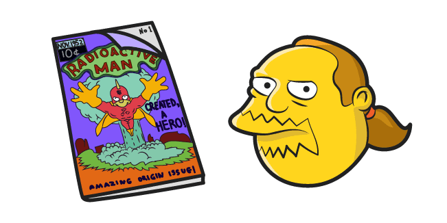 Custom Cursor Pack: The Simpsons Comic Book Guy and Comics - Cursor Helper