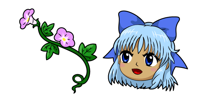 Custom Cursor Pack: Touhou Project Cirno and Flowers - Cursor Helper