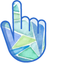 Charming Tri-Color Custom Cursor Pack hand cursor preview