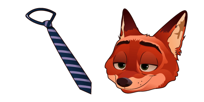 Custom Cursor Pack: Zootopia Nick Wilde and Tie - Cursor Helper