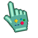 Adventure Time BMO Dancing Pixel Cursor Pointer