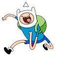 Adventure Time Finn Jake Running Cursor Pointer