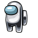 Among Us Gray Chrome Character Pointer