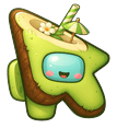 Among Us Green Coconut Drink Character Default