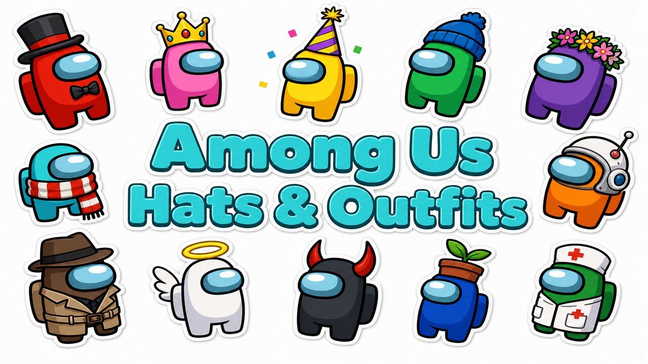 Among Us Hats & Outfits - Custom cursor collection preview