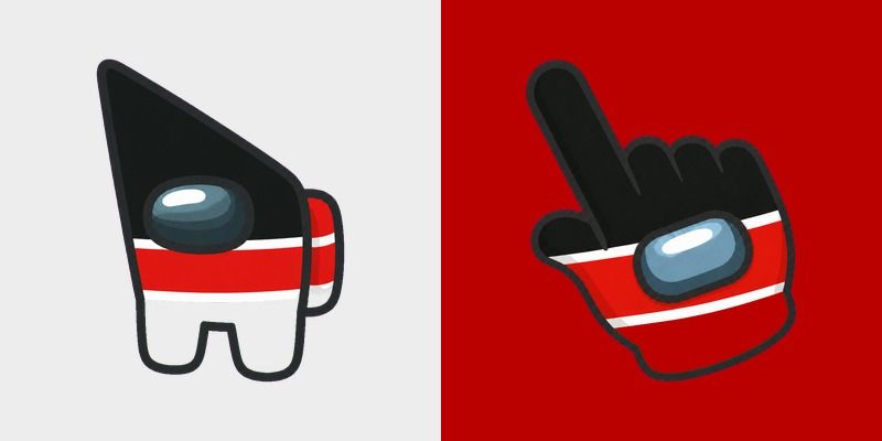 Among Us Kenya Flag Colors custom cursor pack preview for Chrome, Edge and Windows