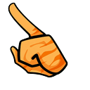 Among Us Orange Cat Character Cursor Default