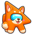 Among Us Orange Corgi Character Default
