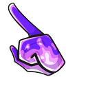 Among Us Purple Fire Character Cursor Pointer