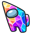 Among Us Rainbow Stone Character Default