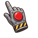 Among Us Red Crewmate Button Pointer