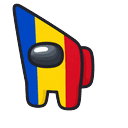 Among Us Romania Flag Colors arrow cursor preview