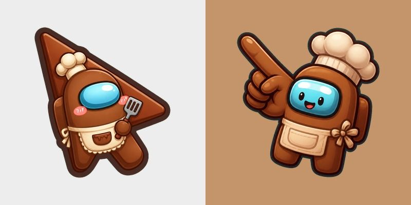 Cursor pack preview: Among Us Show Brown aka Ship Cook 2