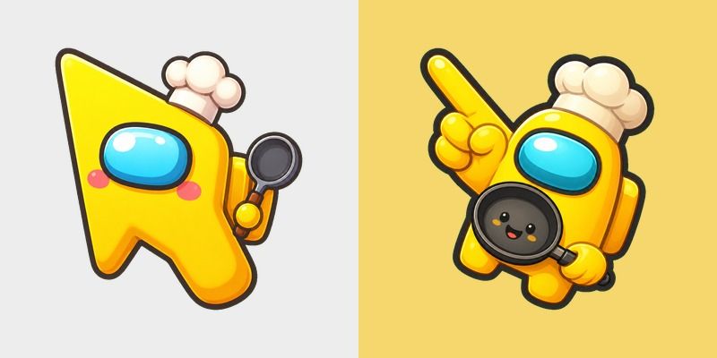 Cursor pack preview: Among Us Show Yellow aka Ship Cook 1