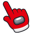 Among Us Turkey Flag Colors hand cursor preview
