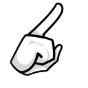Among Us White Chiikawa Character Cursor Default
