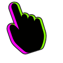 Anaglyph Magenta Lime Pointer