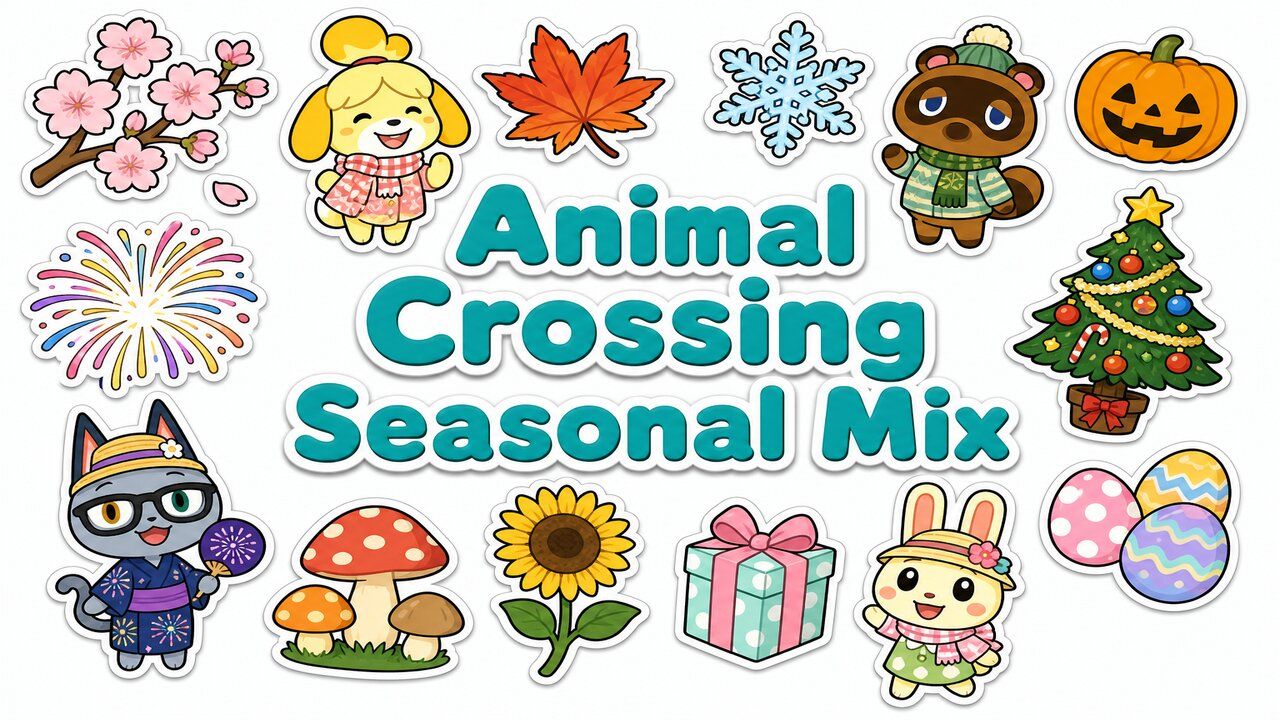 Animal Crossing Seasonal Mix - Custom cursor collection preview