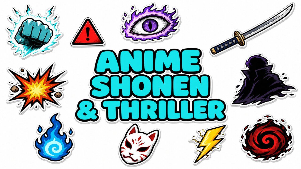 Anime Shonen & Thriller - Custom cursor collection preview
