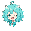 Aqua Bell Imp Cursor Pointer