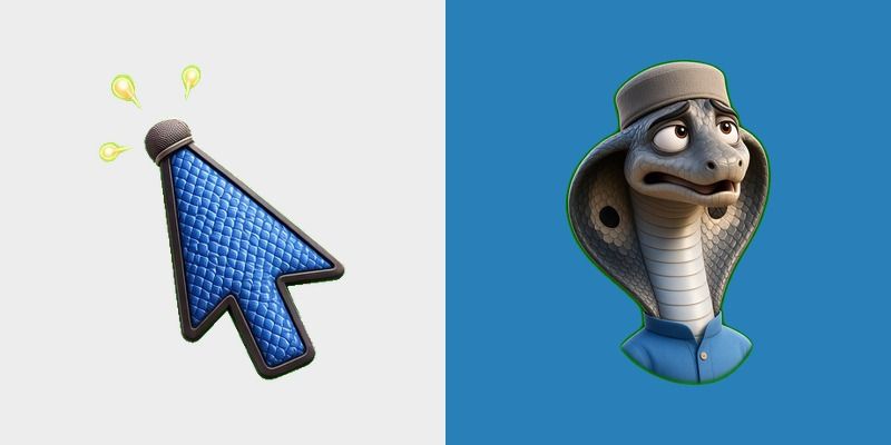 Azure Cap Cobra Cursor