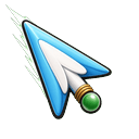 Azure Crane Wing Cursor Default