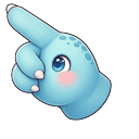 Baby Blue Triceratops Pointer